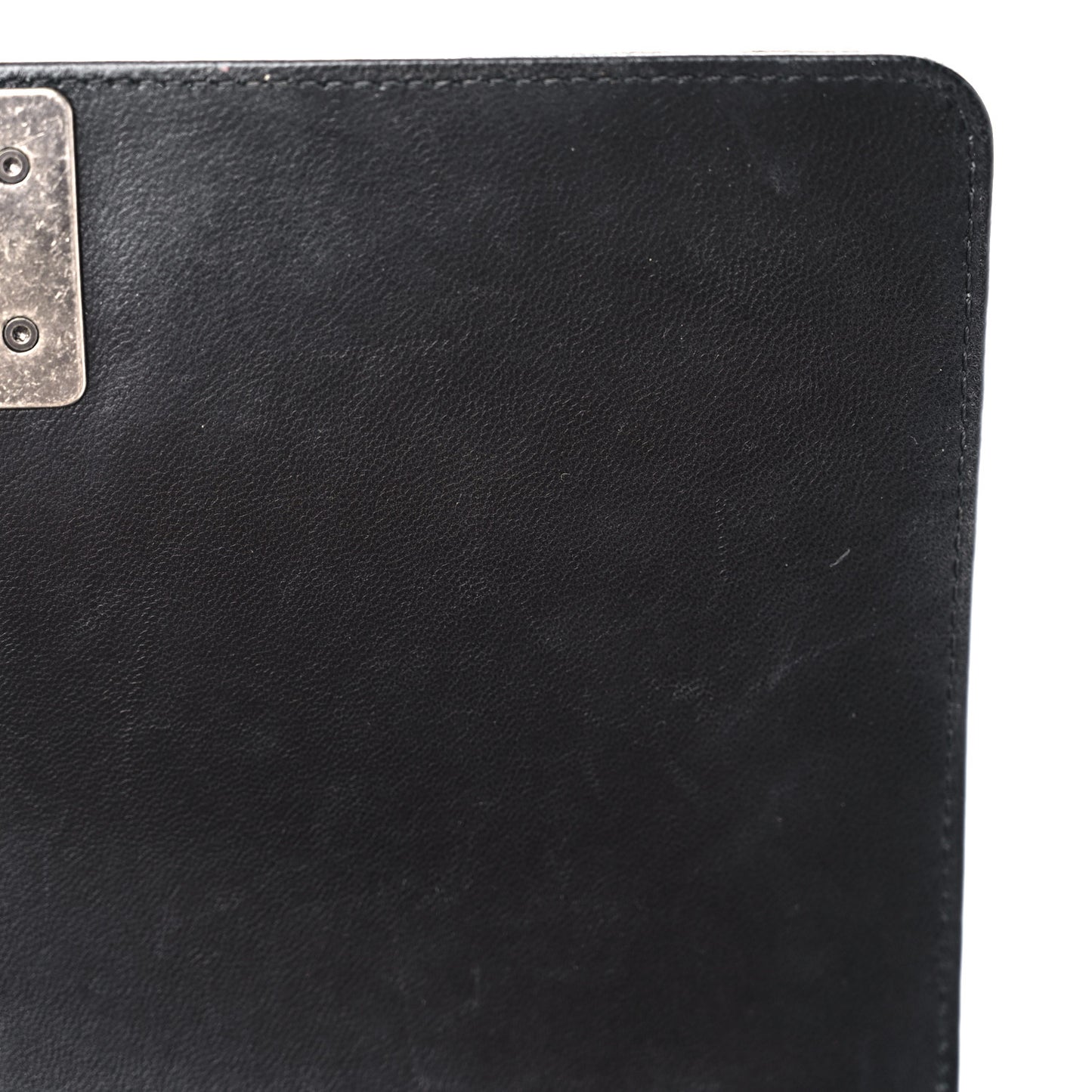 Lambskin Quilted Medium Boy Flap Black