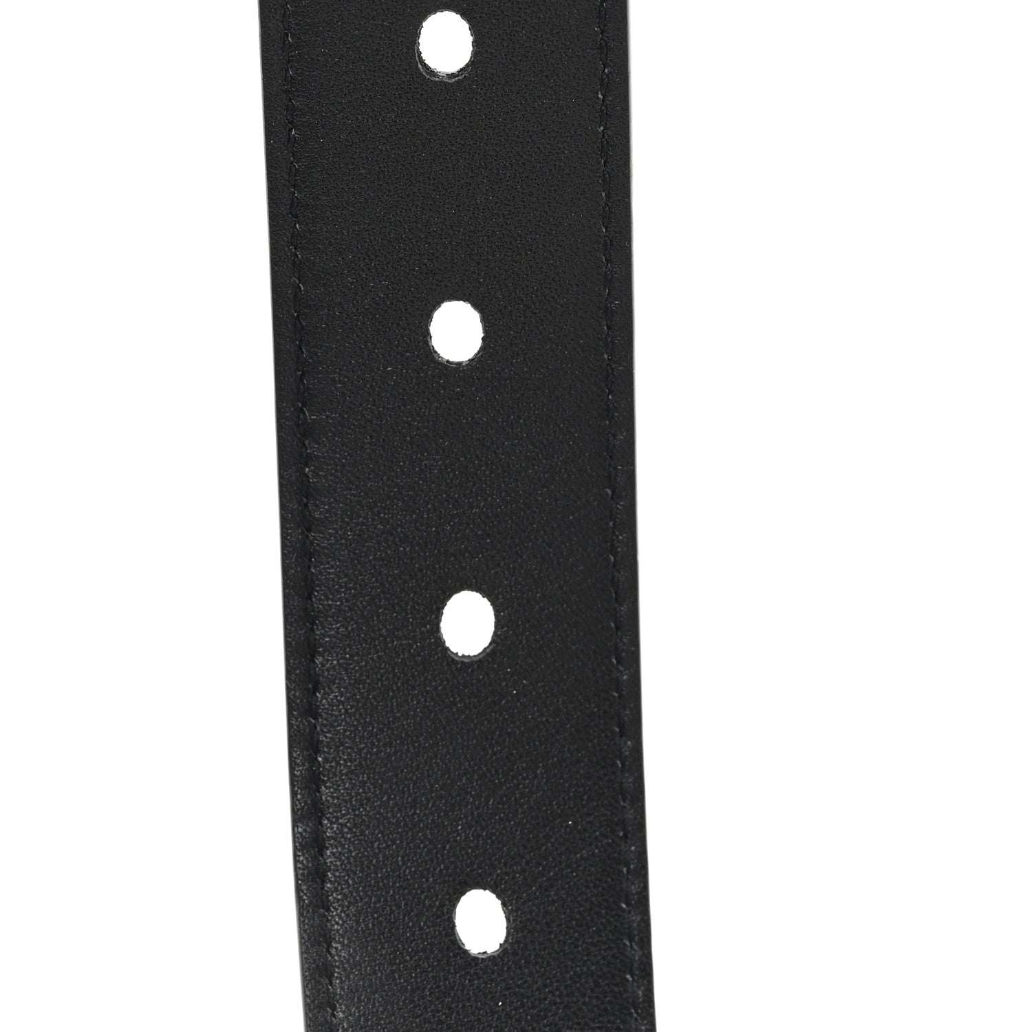 Saint Laurent Goatskin Monogram Cassandre Square Buckle Belt 70 28 Black 5 of 5