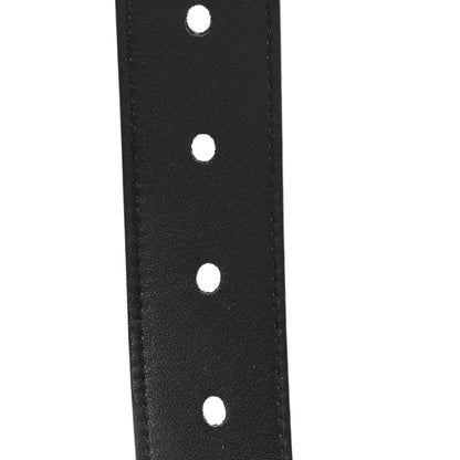 Saint Laurent Goatskin Monogram Cassandre Square Buckle Belt 70 28 Black 5 of 5