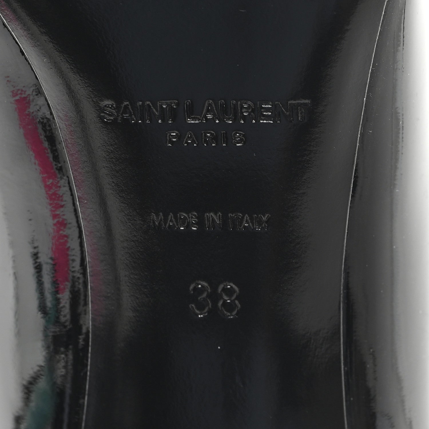 Saint Laurent Patent Calfskin Zoe 85 Pump 38 Black 7 of 10