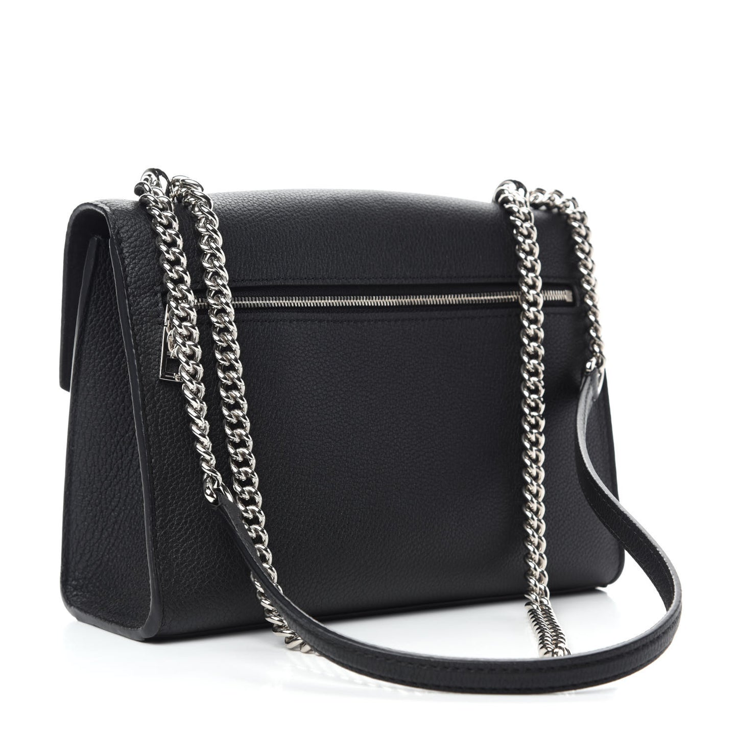 Soft Calfskin My Lockme Chain Bag BB Black