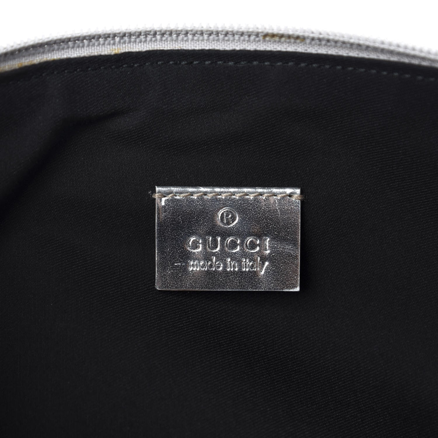 Gucci Metallic Monogram Pretty Boat Pochette Silver 8 of 10