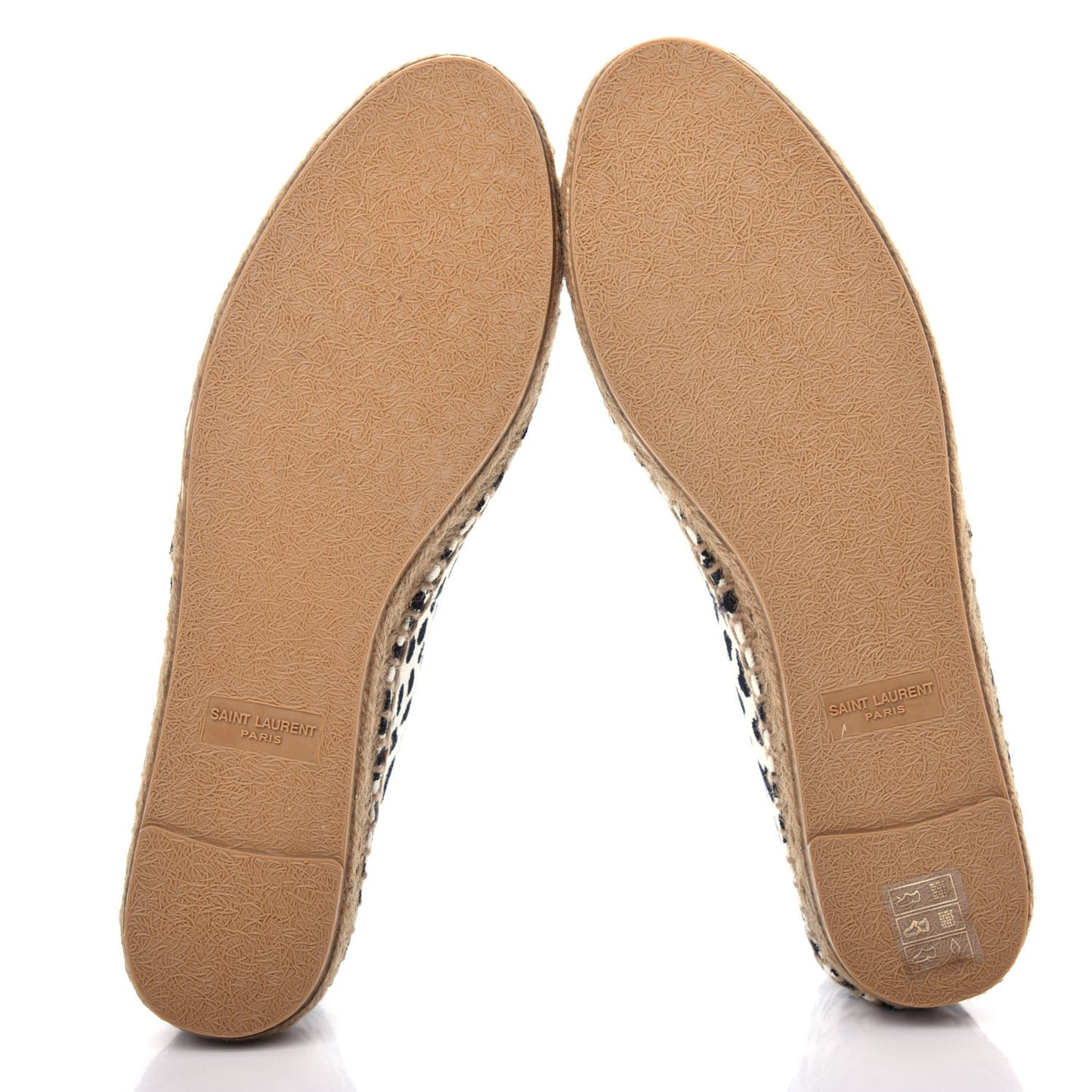 Canvas Leopard Print Espadrilles 38 Latte Black