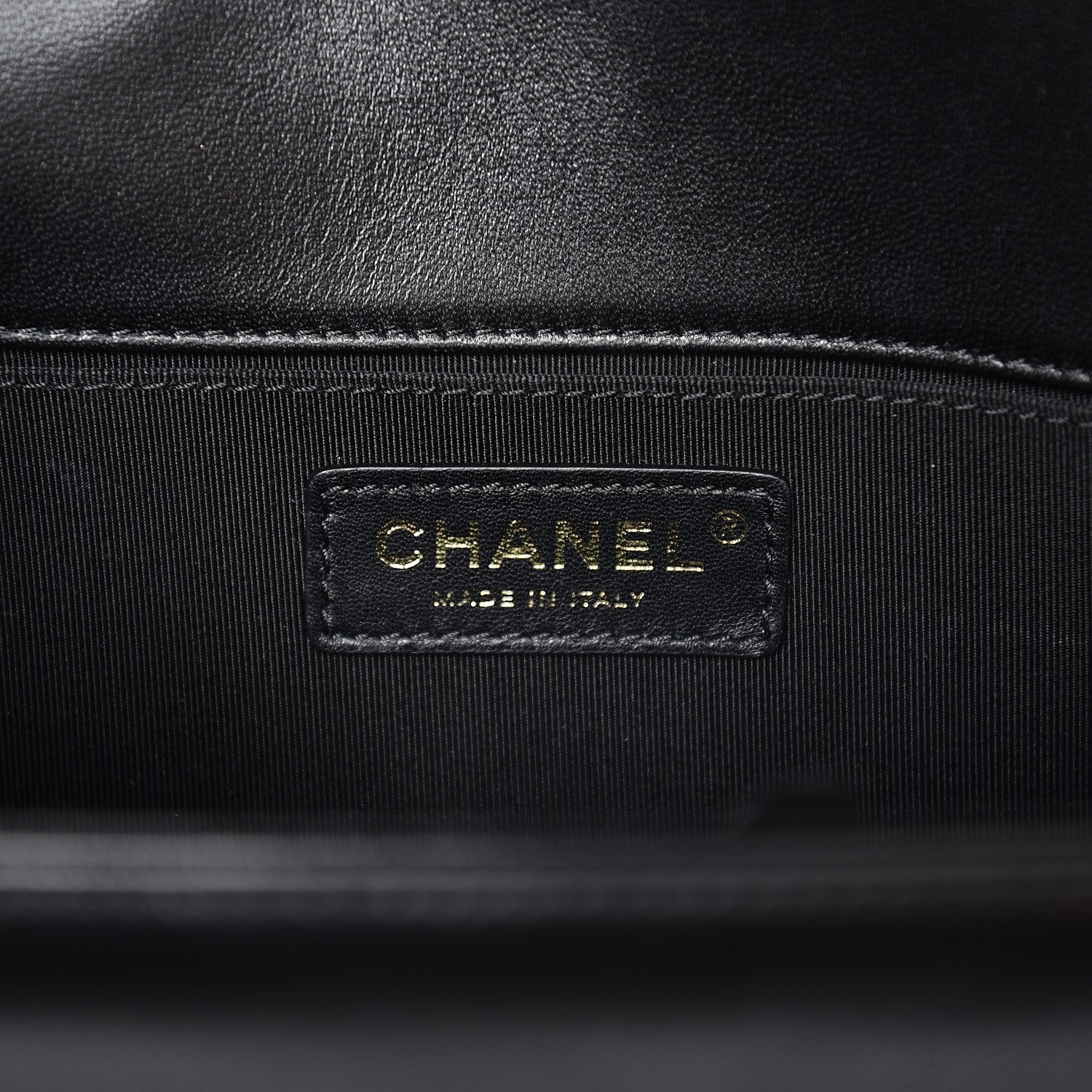 Chanel Lambskin Quilted Medium Boy Flap Black 6 of 7