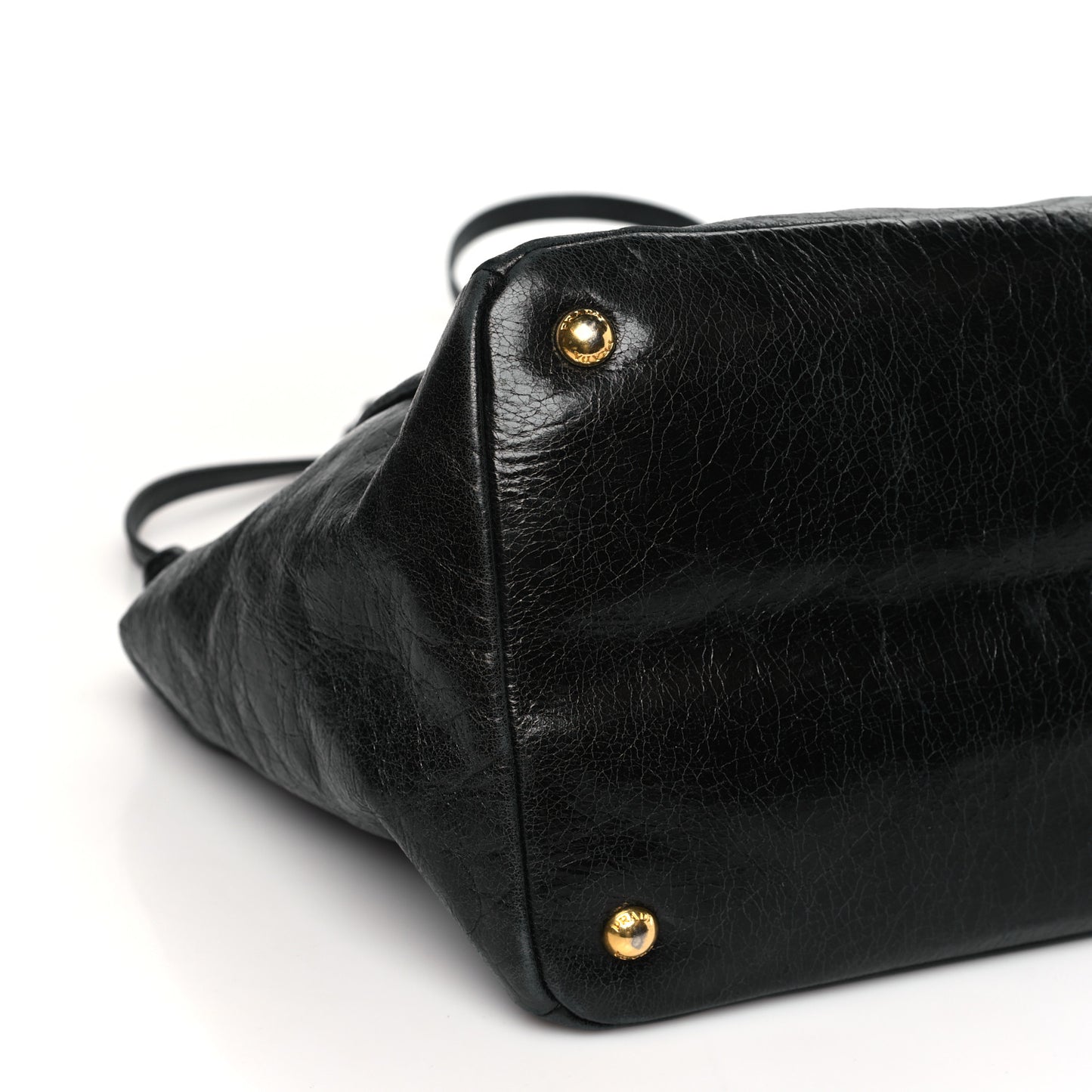 Vitello Shine Satchel Black