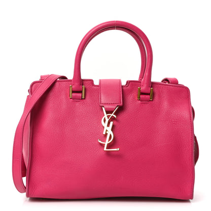 Saint Laurent Calfskin Monogram Baby Cabas Fuchsia 1 of 9