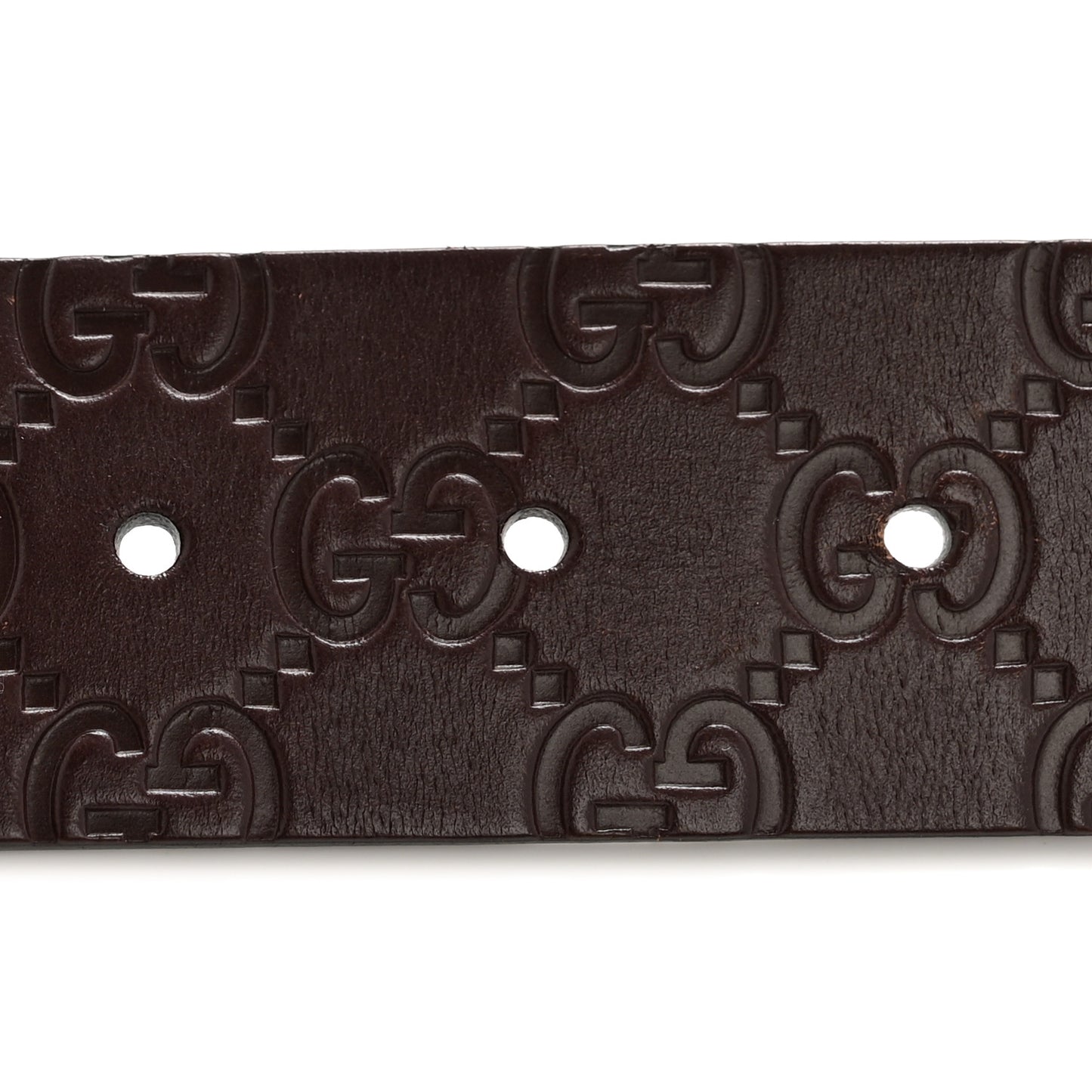 Guccissima Square G Belt 85 34 Brown