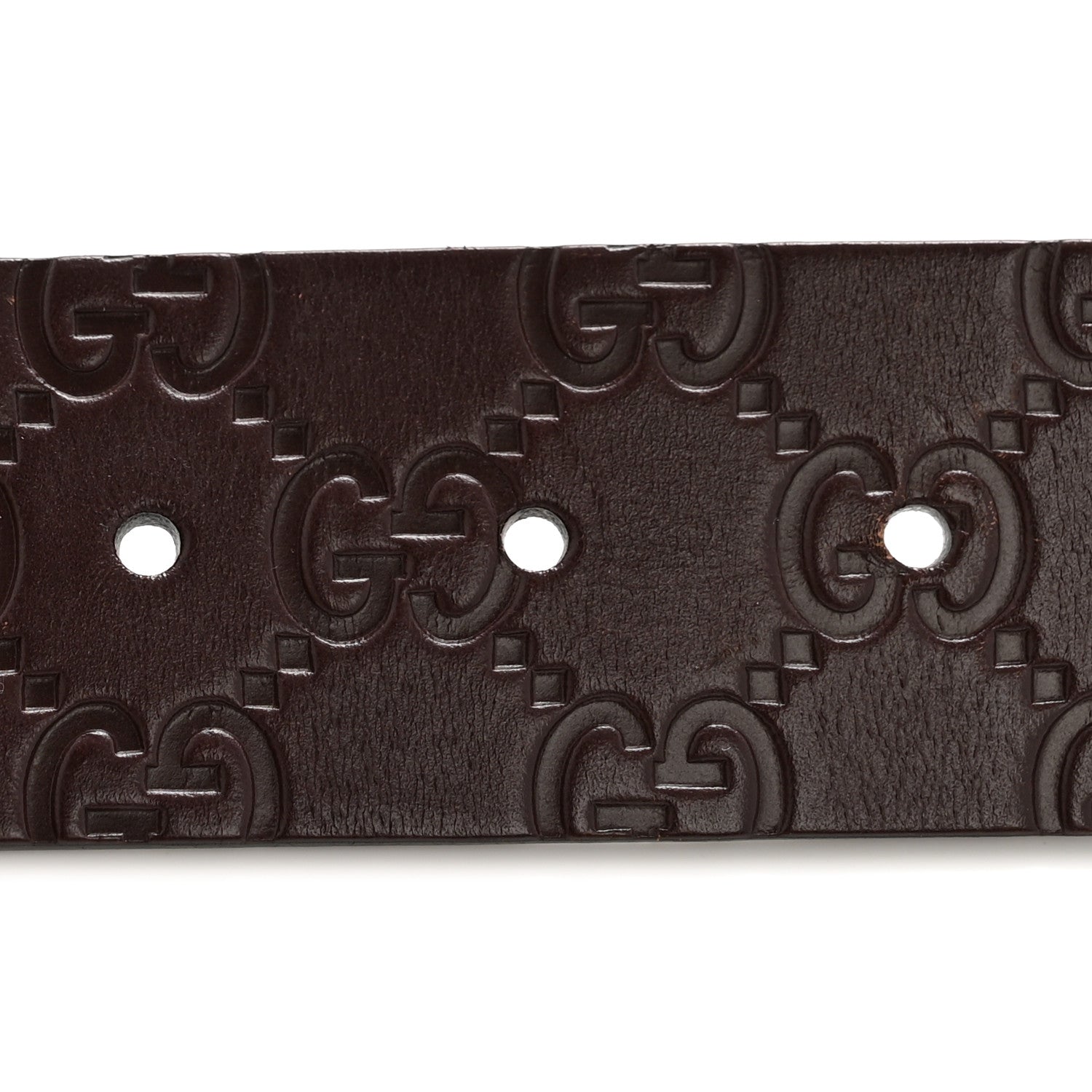 Gucci Guccissima Square G Belt 85 34 Brown 3 of 8