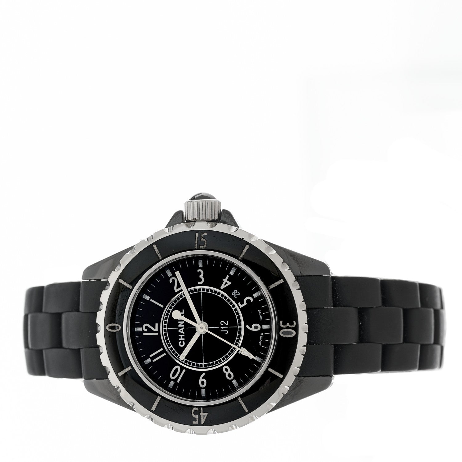 Chanel Stainless Steel Ceramic 33mm J12 Quartz Watch Black 2 of 5