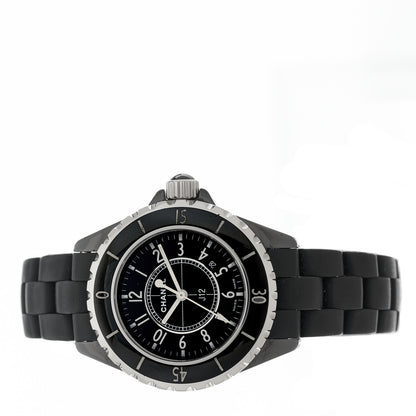 Chanel Stainless Steel Ceramic 33mm J12 Quartz Watch Black 2 of 5