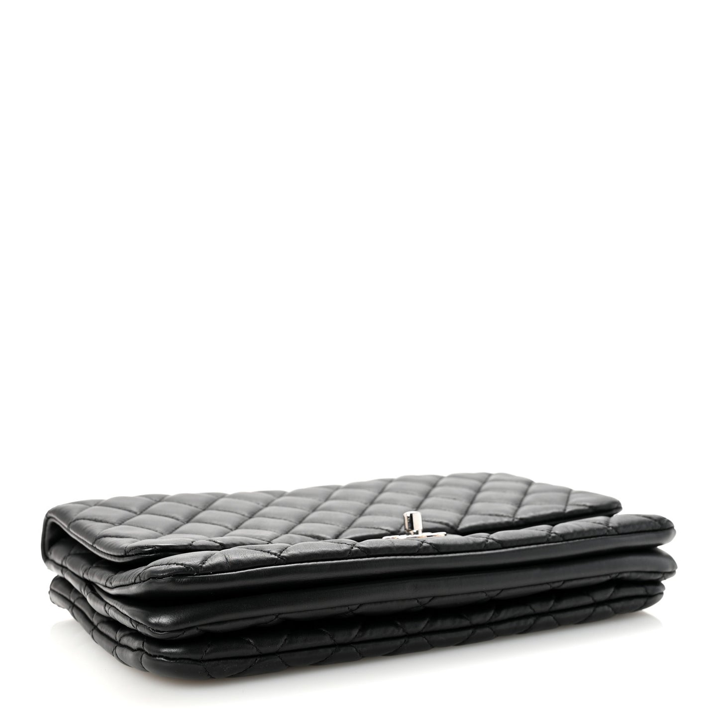 Lambskin Quilted Jumbo Chanel 3 Flap Bag Black