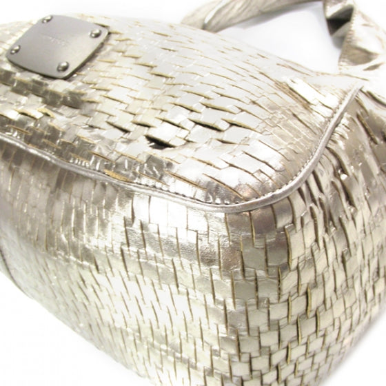 Jimmy Choo Slashed Leather Keeya Gold 5 of 9