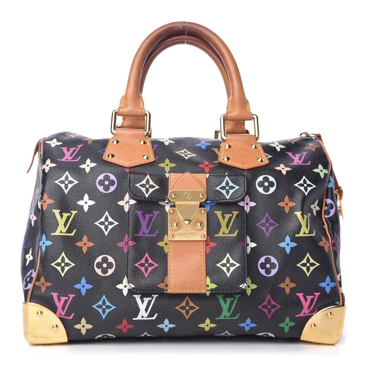 Louis Vuitton Monogram Multicolor Speedy 30 Black 1 of 8