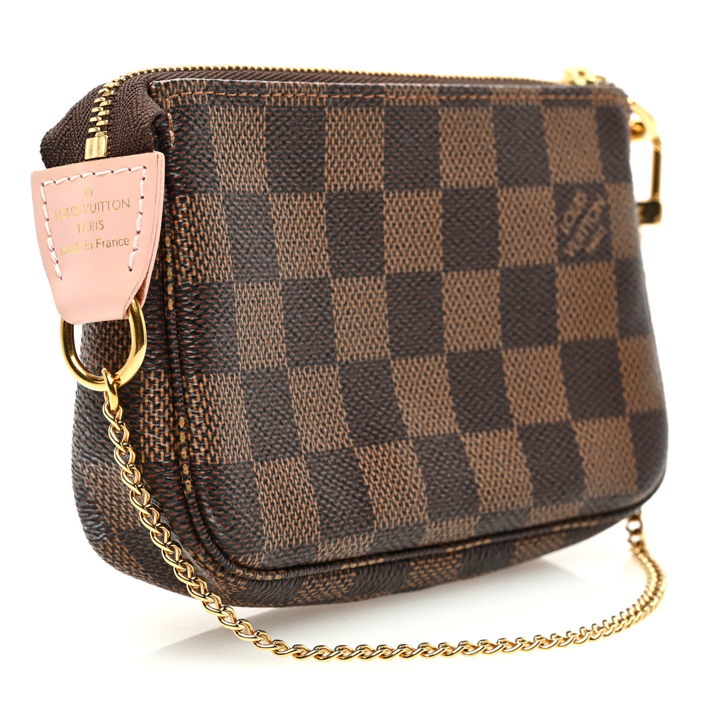 Damier Ebene 2020 Christmas Animation Big Wheel Mini Pochette Accessories Rose Ballerine
