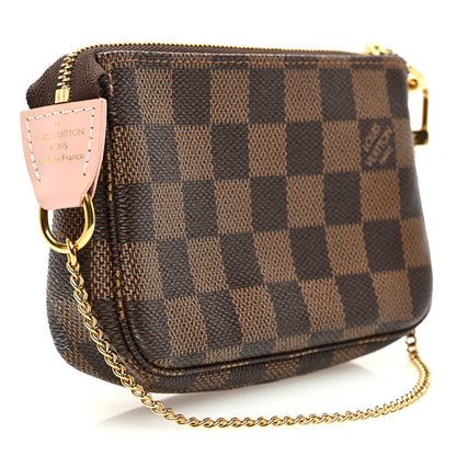 Louis Vuitton Damier Ebene 2020 Christmas Animation Big Wheel Mini Pochette Accessories Rose Ballerine 3 of 10