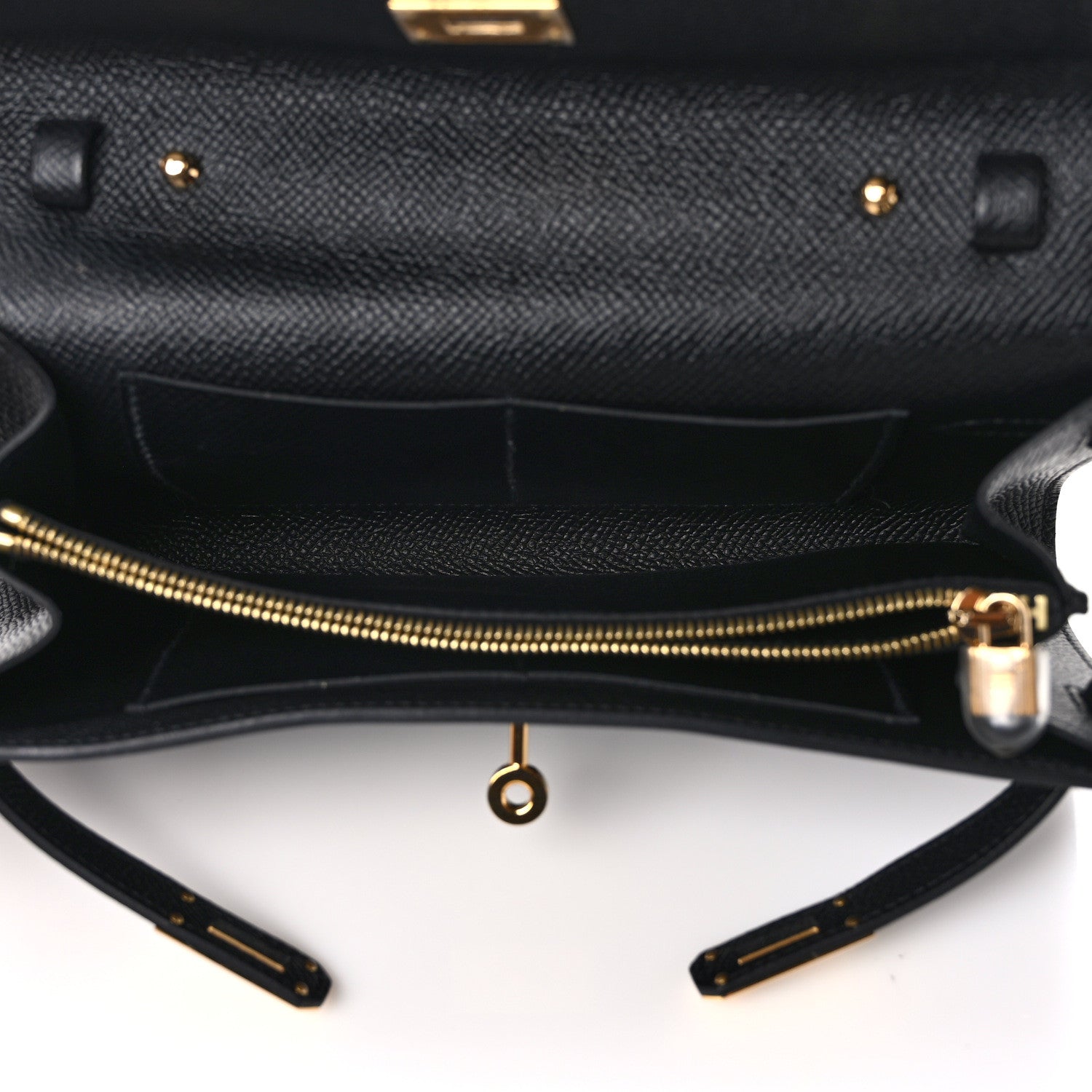 Hermes Epsom Kelly Wallet To Go Black 5 of 11