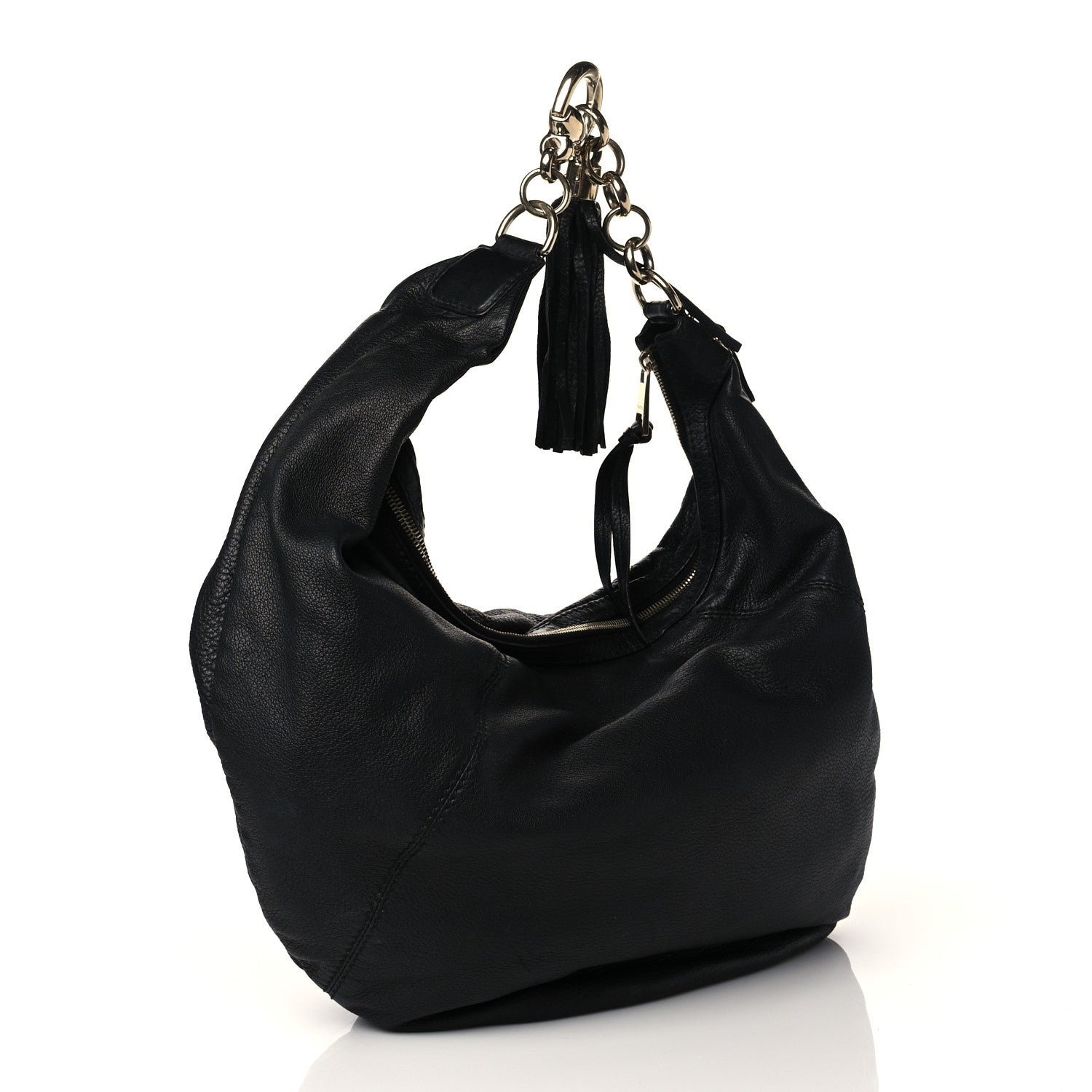 Gucci Calfskin Medium Sienna Hobo Black 3 of 10