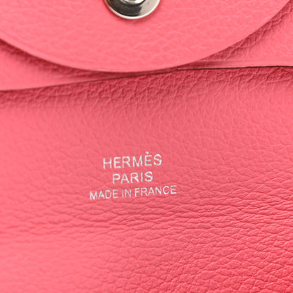 Hermes Evercolor Bastia Coin Purse Rose Azalee 6 of 7