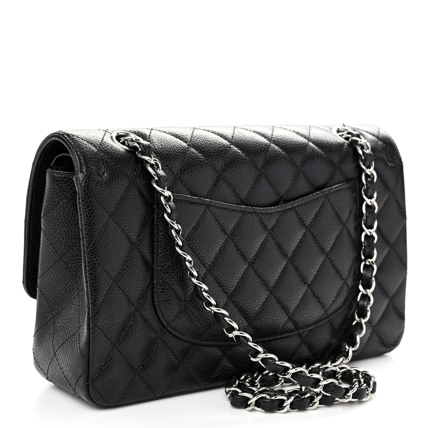 Chanel Caviar Quilted Medium Double Flap Black 3 of 12