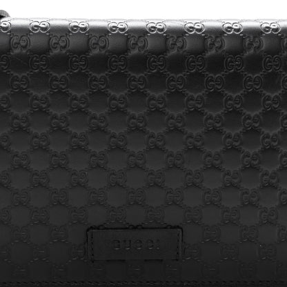 Gucci Microguccissima Crossbody Wallet Black 7 of 9