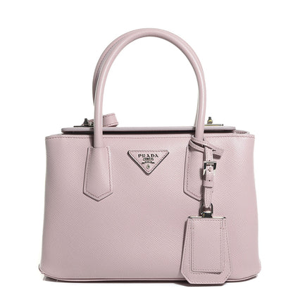 Prada Saffiano Cuir Small Twin Tote Mughetto 1 of 12