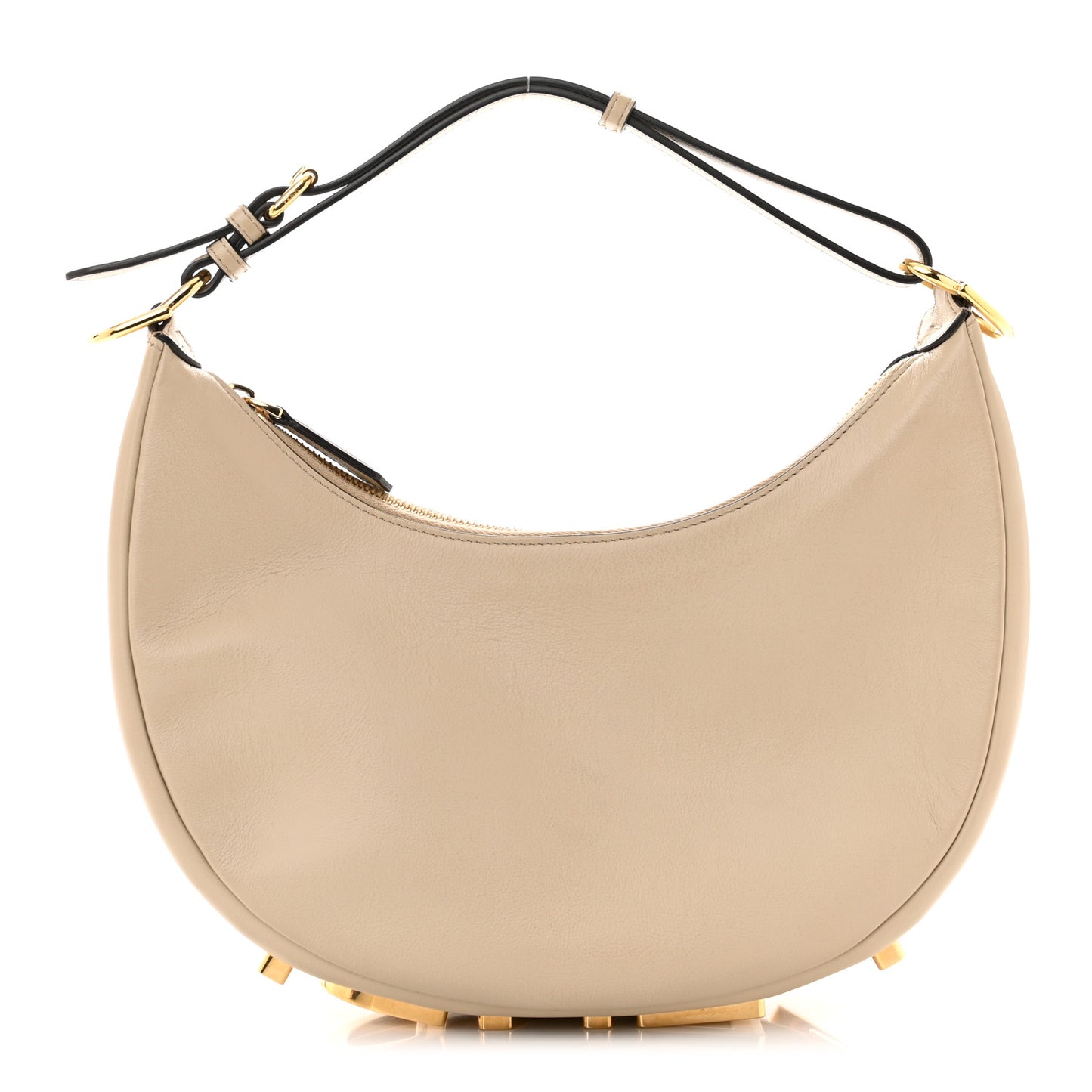 Vitello Grace Matte Small Fendigraphy Hobo Bag Nuvola