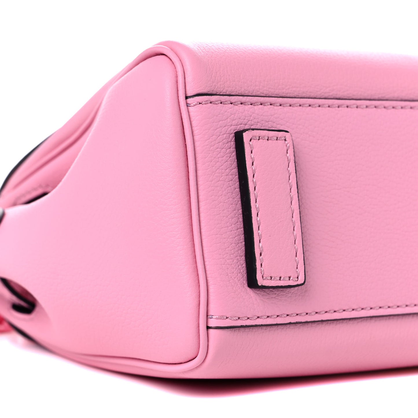 Grained Calfskin Medusa Small Top Handle Handbag Pink