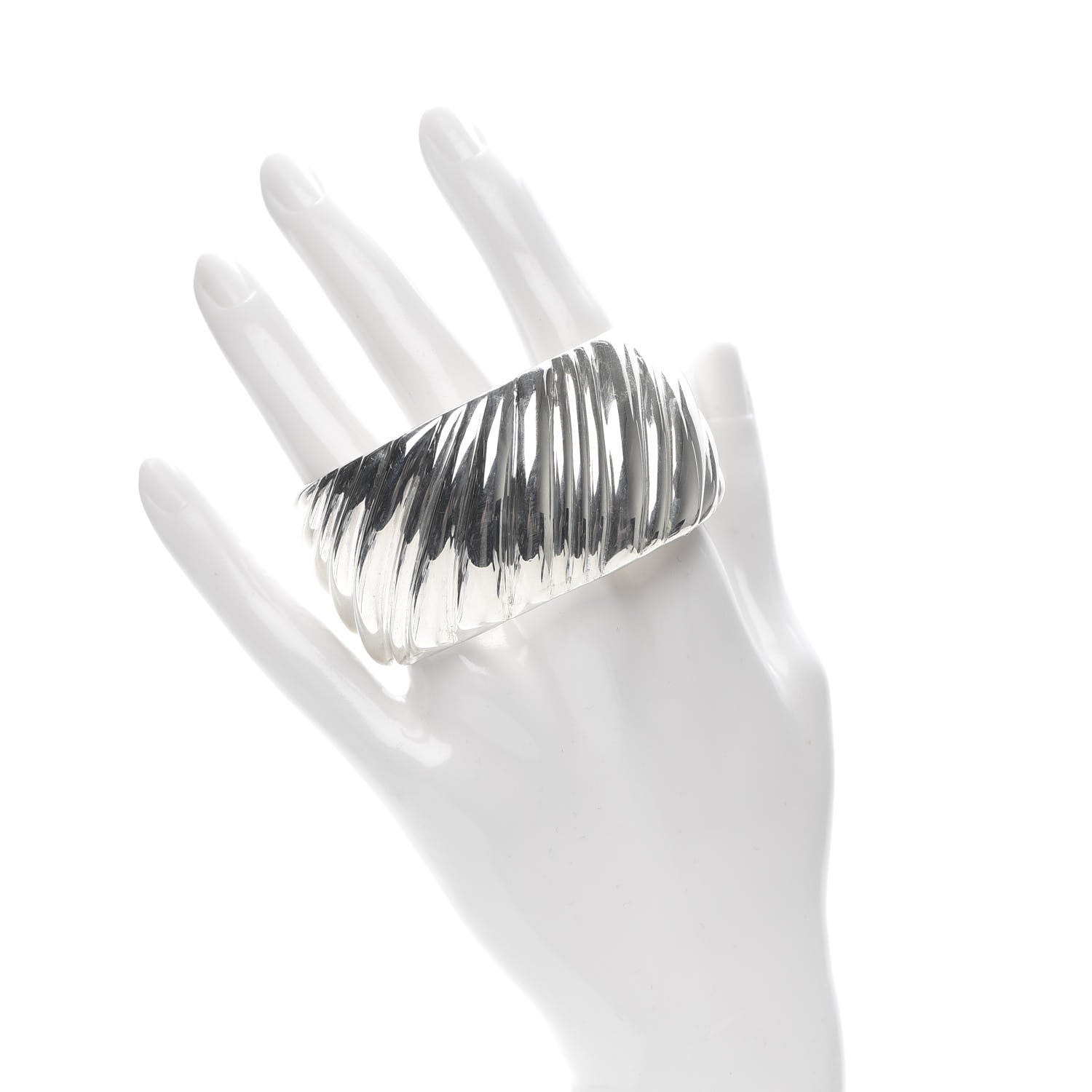 Tiffany Sterling Silver Swirl Cuff Bracelet 2 of 4