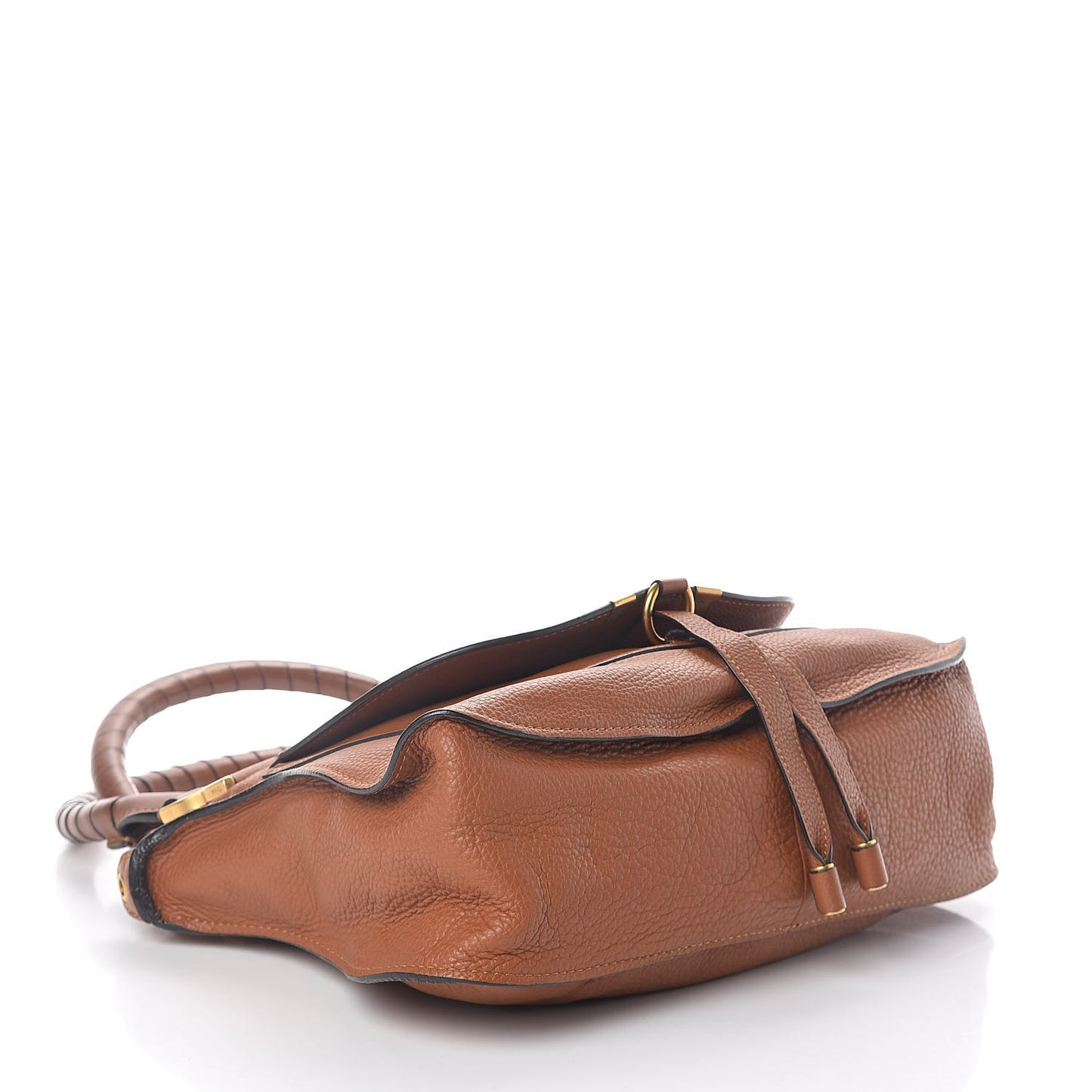 Calfskin Medium Marcie Satchel Tan