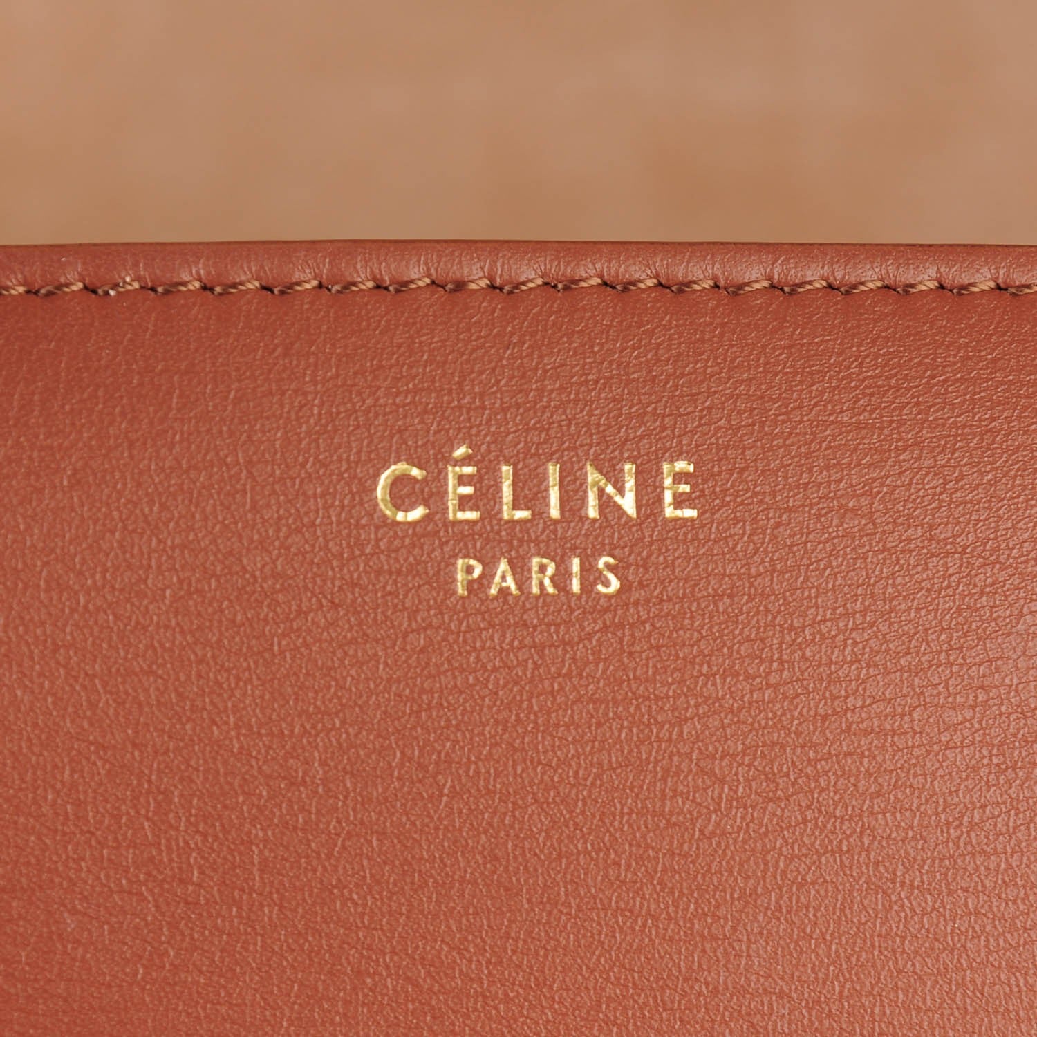 Celine Calfskin Blade Flap Sienna 6 of 7