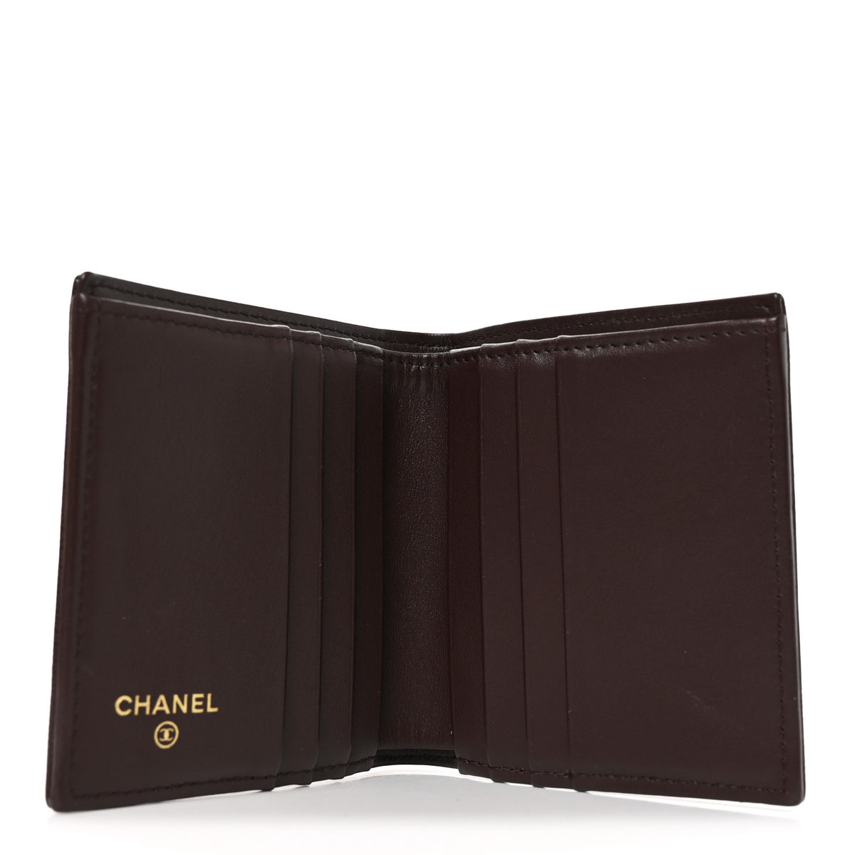 Caviar Mens Timeless CC Bi-Fold Wallet Burgundy