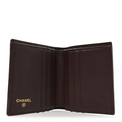 Chanel Caviar Mens Timeless CC Bi-Fold Wallet Burgundy 5 of 8