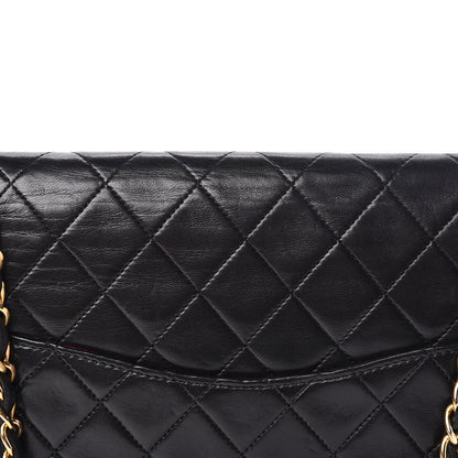 Chanel Lambskin Quilted Medium Double Flap Black 15 of 19