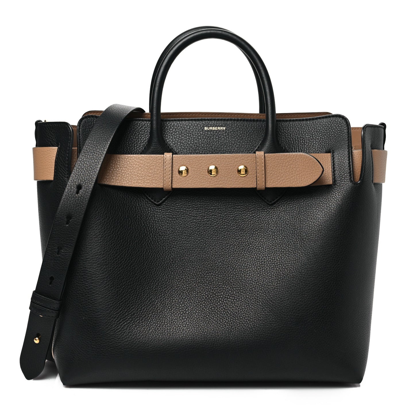 Soft Grain Calfskin Medium Belt Bag Black