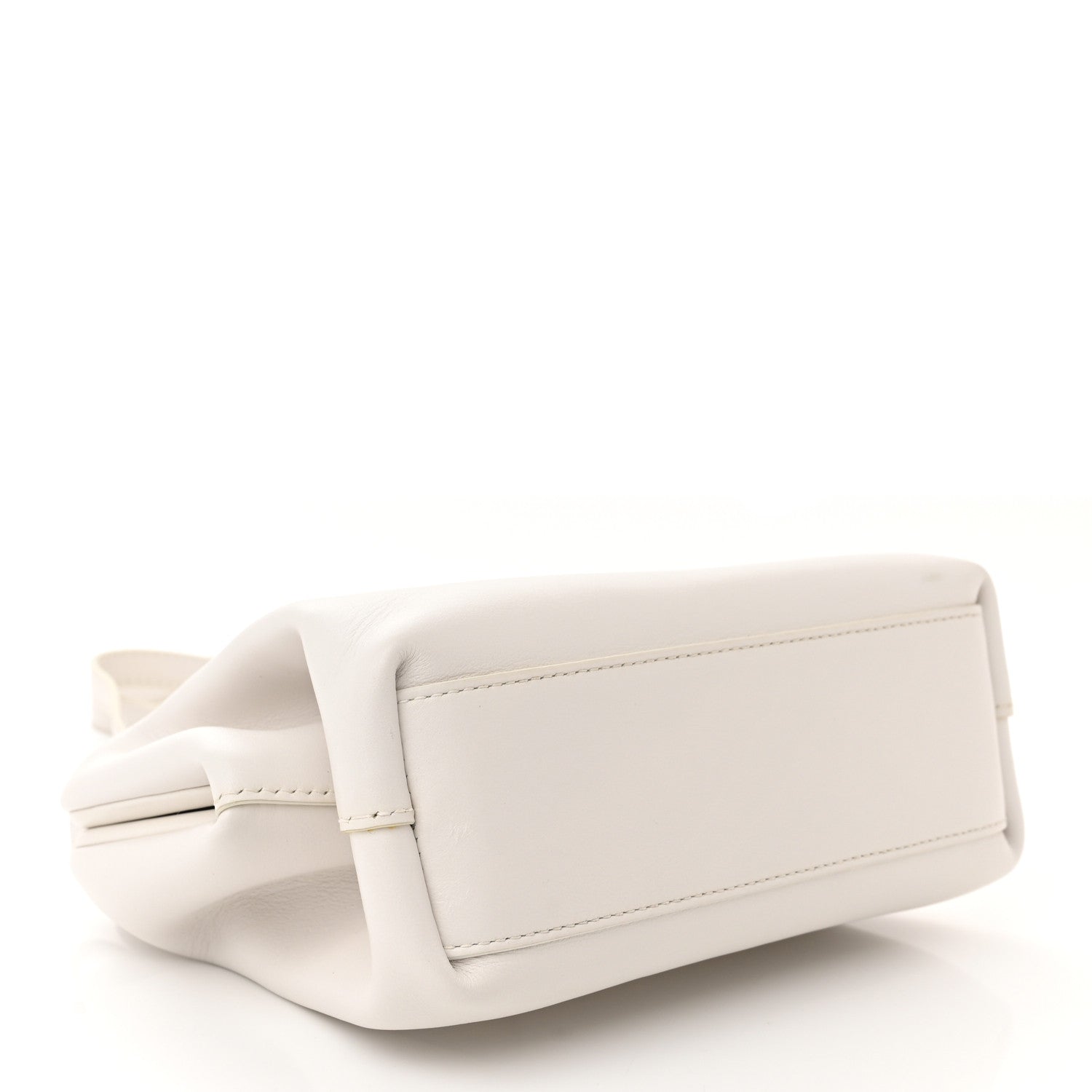Bottega Veneta Calfskin Small The Point Triangle Bag Chalk 4 of 11
