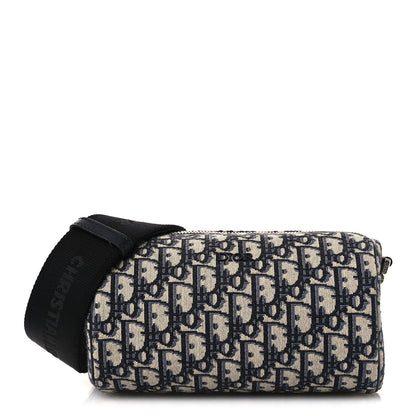 Christian Dior Oblique Roller Messenger Bag Blue 1 of 13