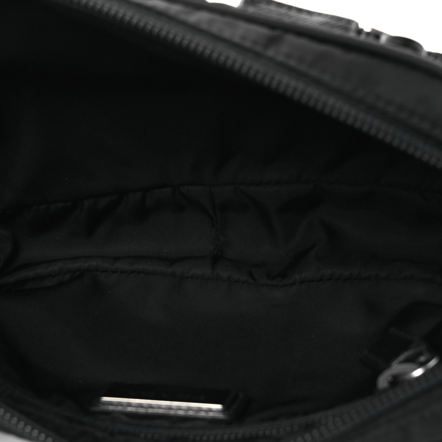 Re-Nylon Saffiano Belt Bag Black