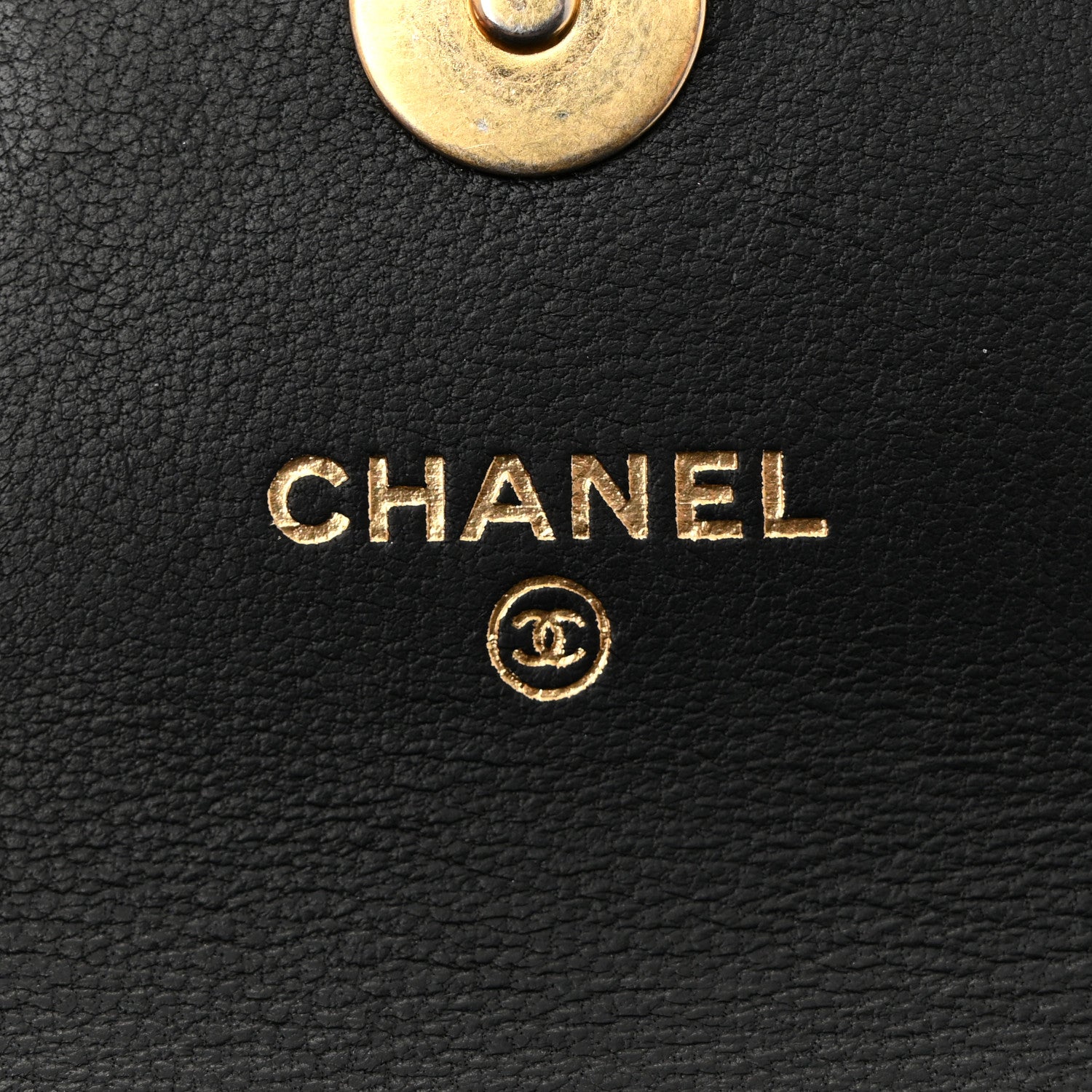 Chanel Lambskin Quilted Chain Top Handle Clutch With Chain Black 6 of 14