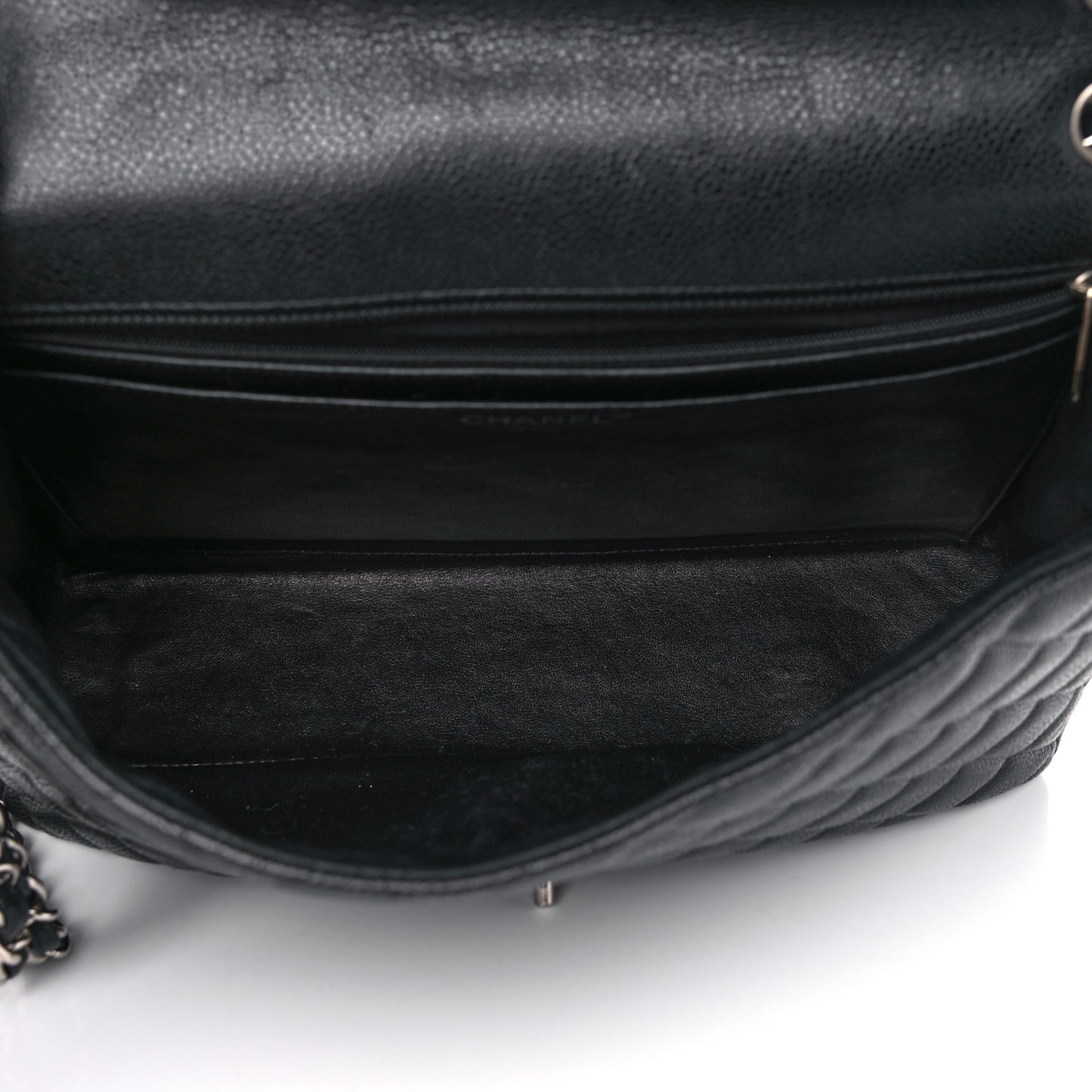 Caviar Quilted Maxi Single Flap Black