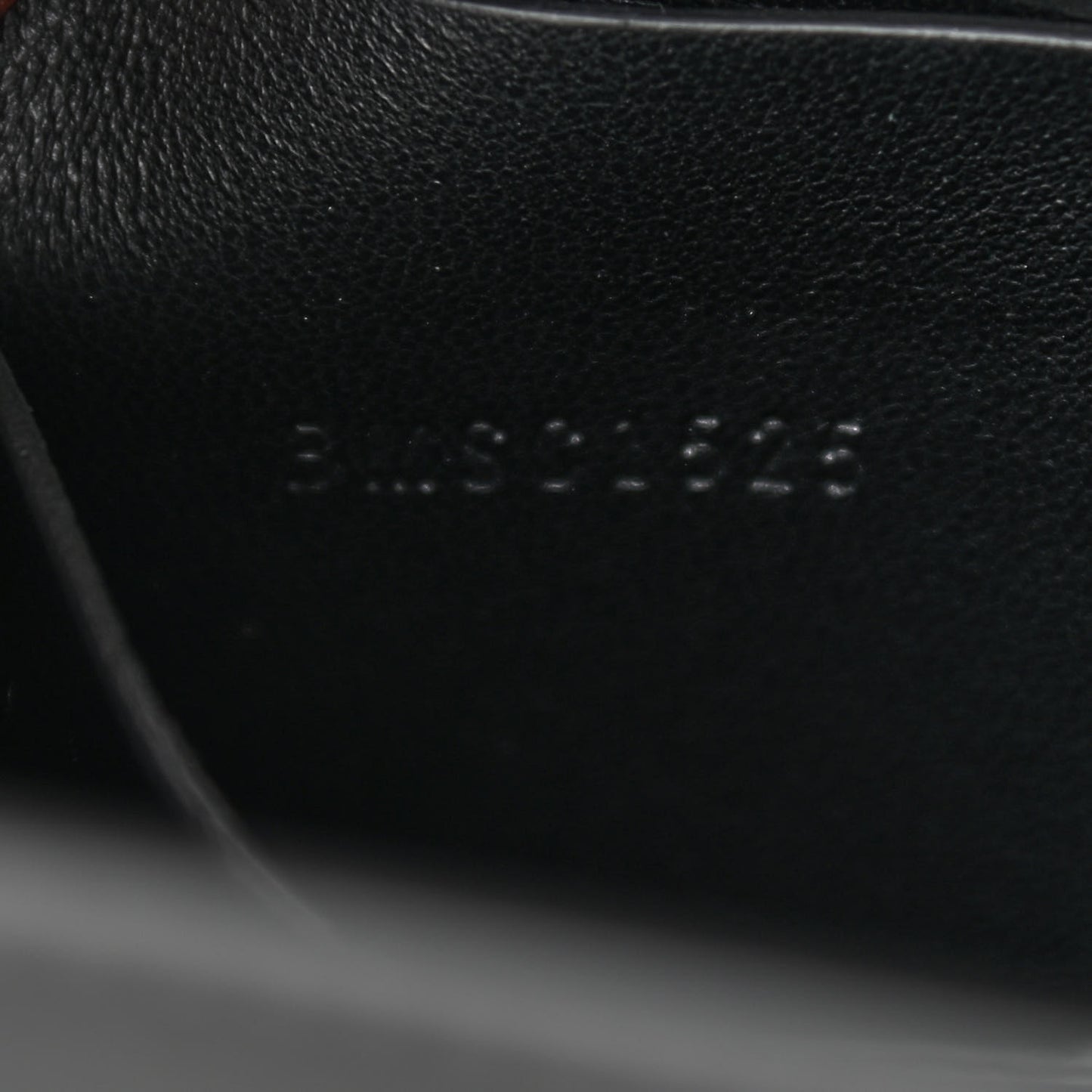Calfskin Lizard Embossed Two Tone Small Grace Bag Black