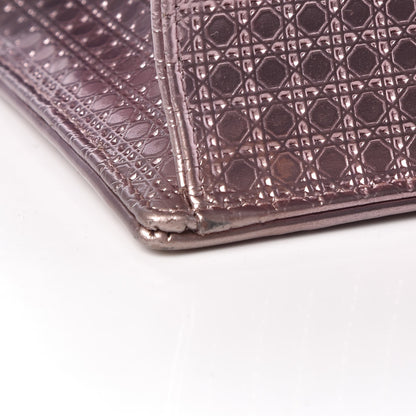 Christian Dior Metallic Patent Micro-Cannage Medium Diorama Flap Bag Pink 16 of 18