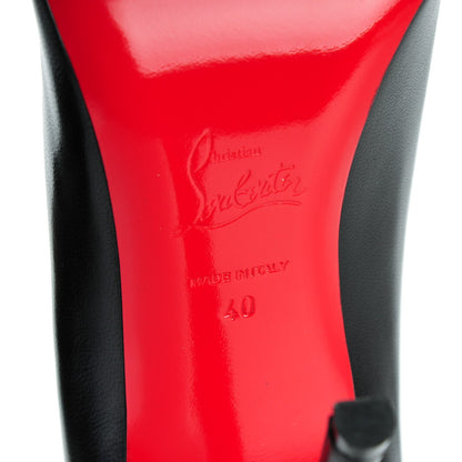 Christian Louboutin Shiny Nappa Toot Couverte 100 Pumps 40 Black 6 of 8