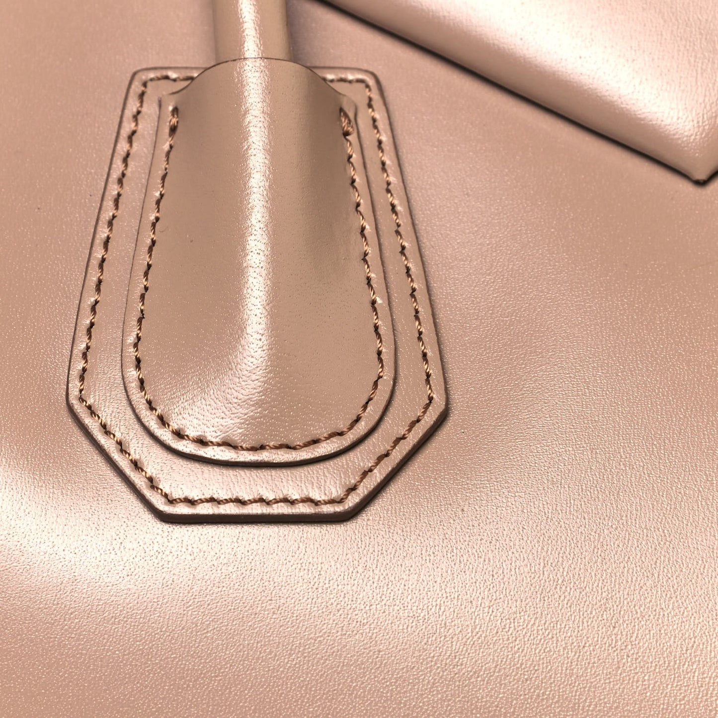 Shiny Lord Calfskin Medium Antigona Dark Beige