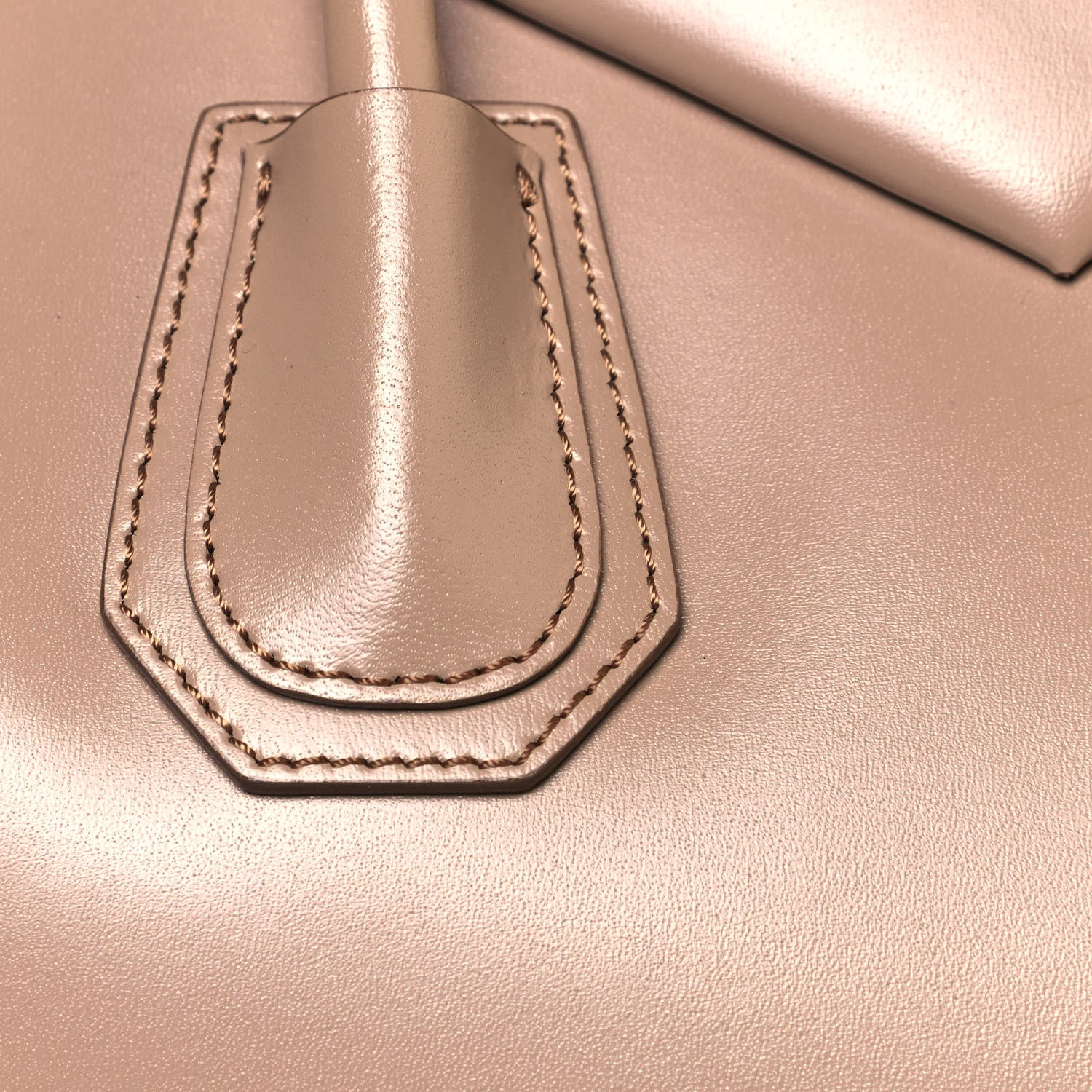 Givenchy Shiny Lord Calfskin Medium Antigona Dark Beige 8 of 11