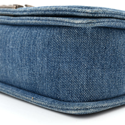 Chanel Denim Quilted Medium Boy Flap Blue 10 of 10