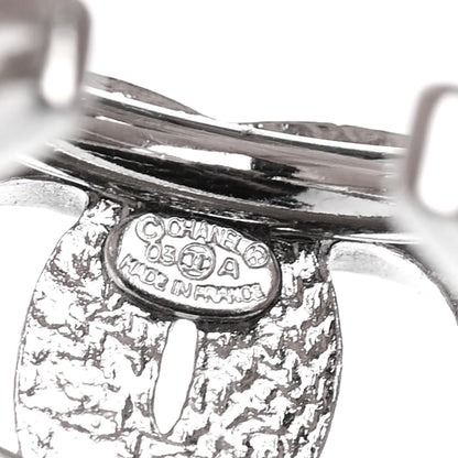 Chanel Crystal CC Ring 52 Silver 4 of 4