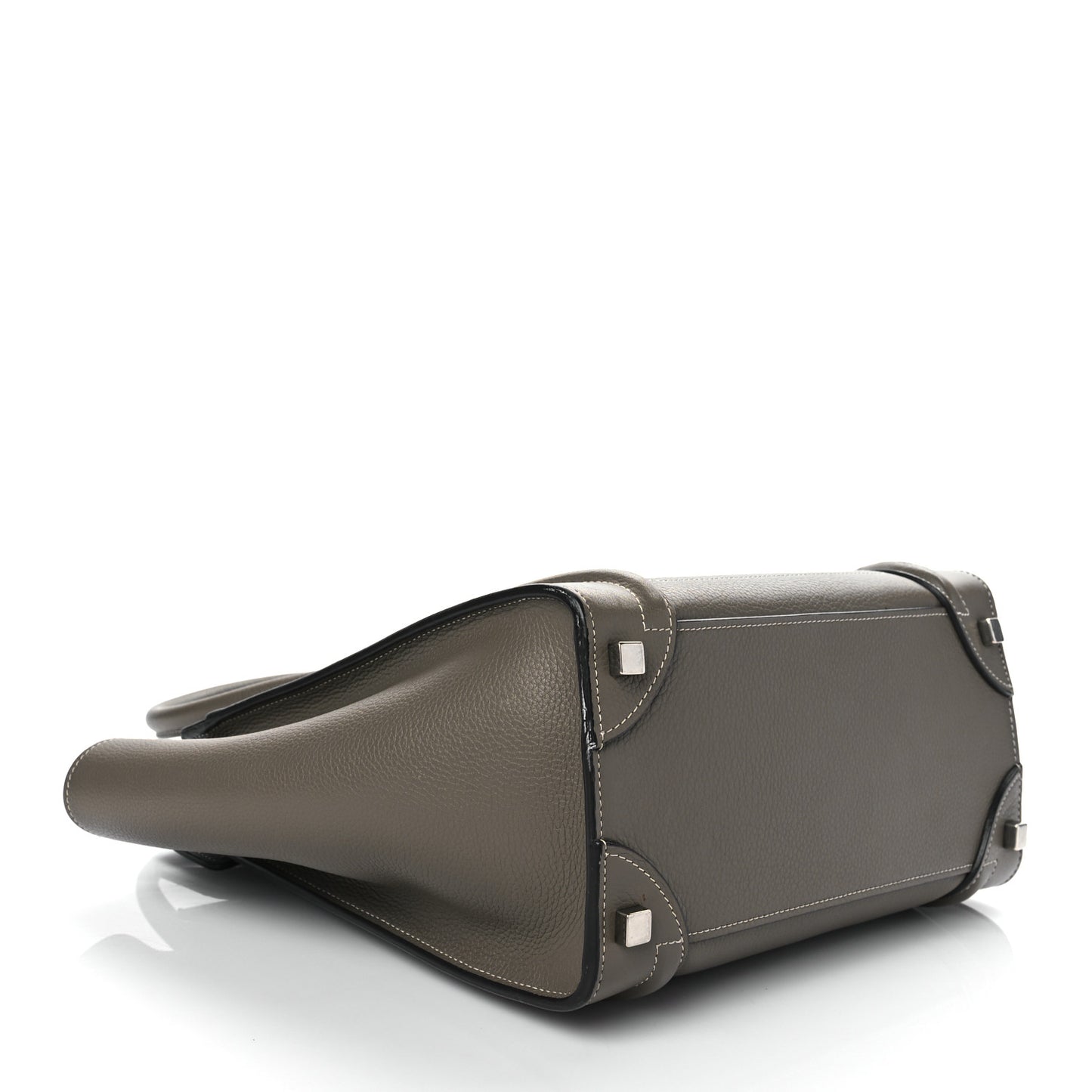 Drummed Calfskin Micro Luggage Souris