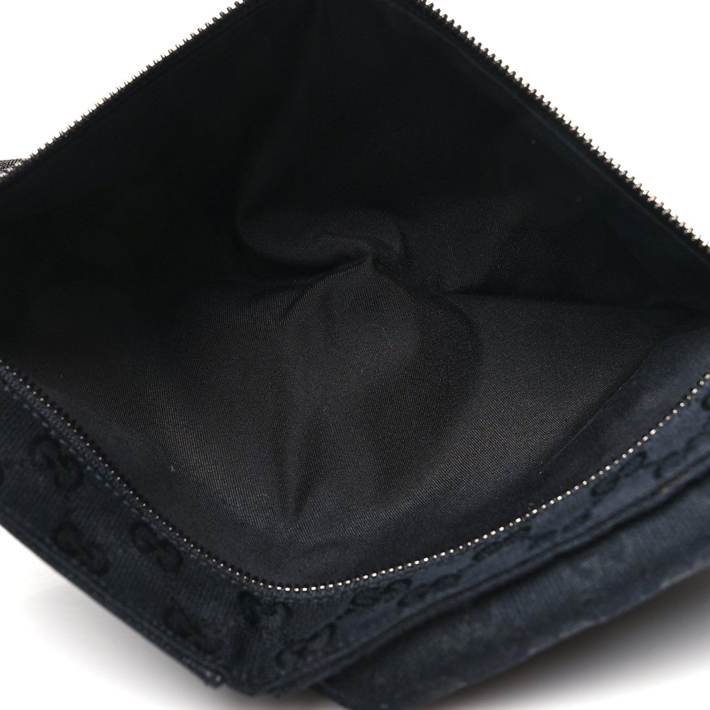 GG Monogram Double Pocket Belt Bag Black