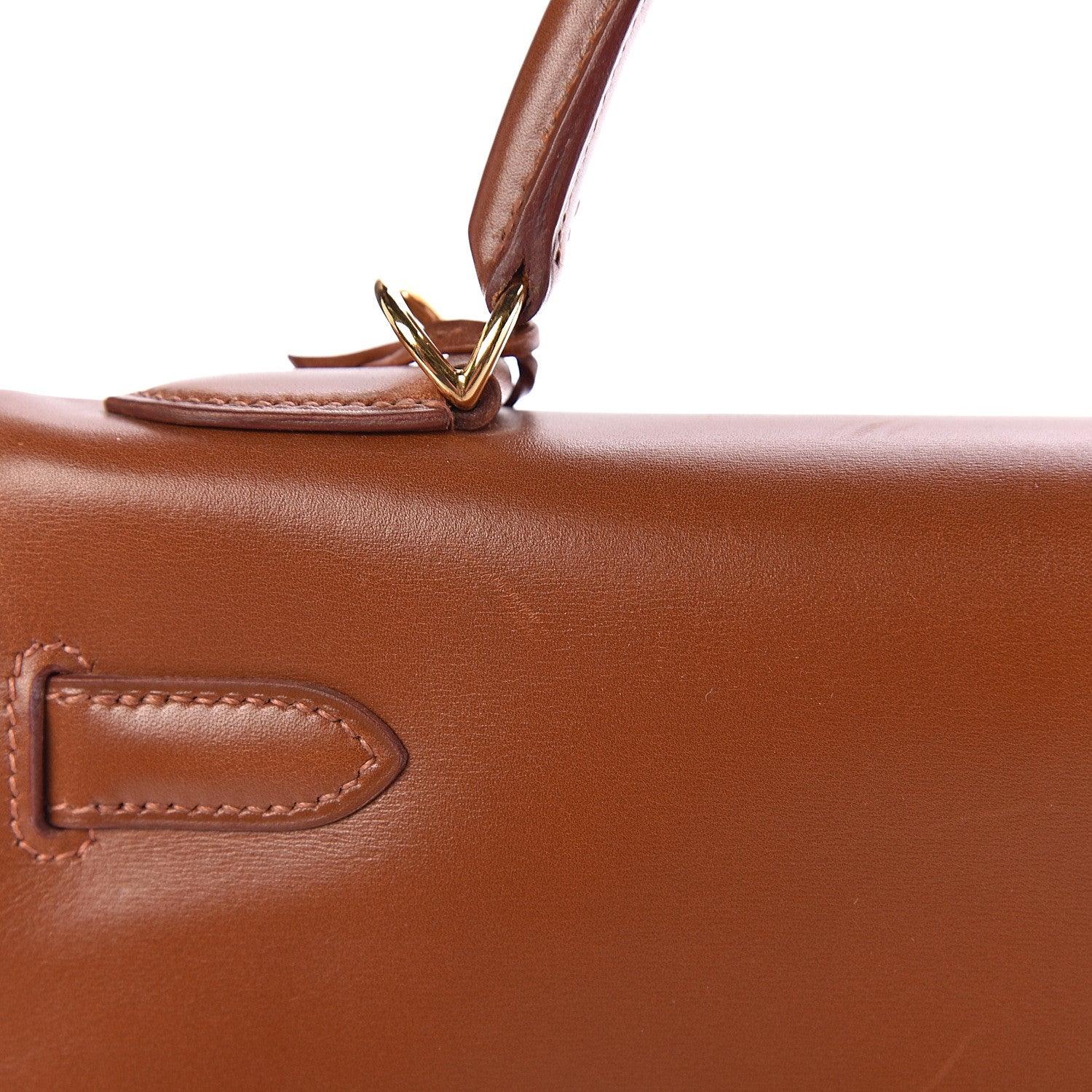 Hermes Box Kelly Retourne 32 Noisette 9 of 18