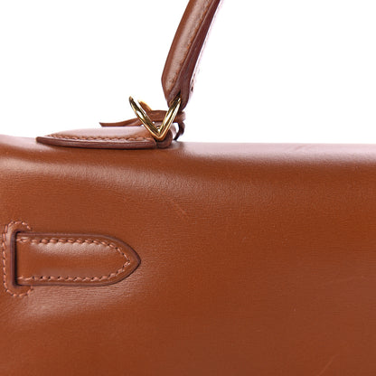 Hermes Box Kelly Retourne 32 Noisette 9 of 18